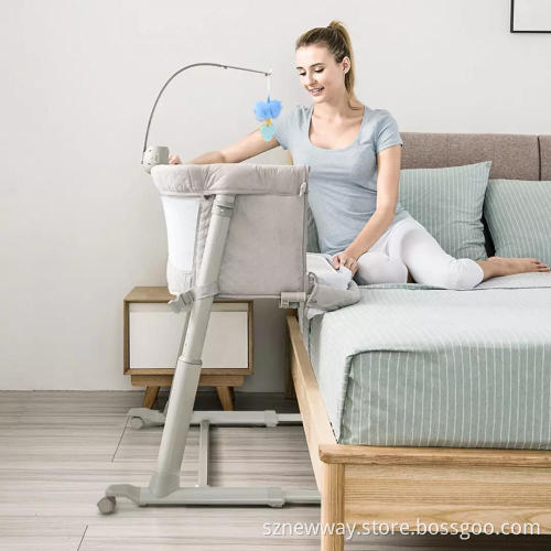 Ronbei new born baby bed Portable baby crib
